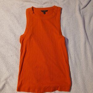 Banana Republic Factory Women's Orange Ribbed Tank SZ M GUC
